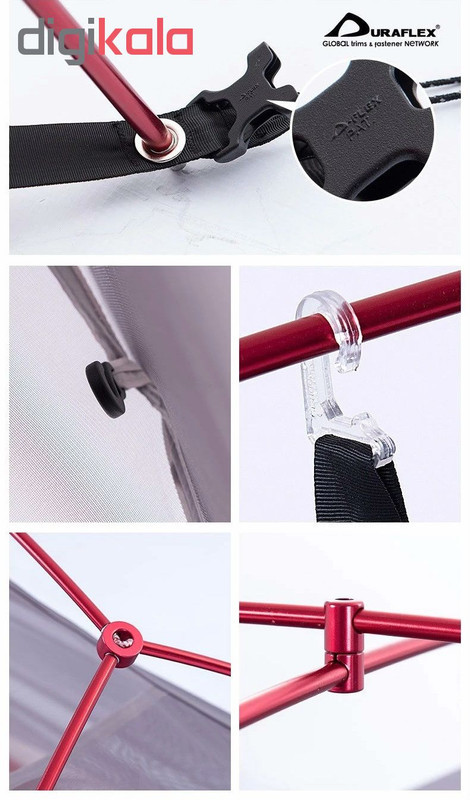 چادر مسافرتی سه نفره نیچرهایک مدل Cloud Up 3 20D Ultralight