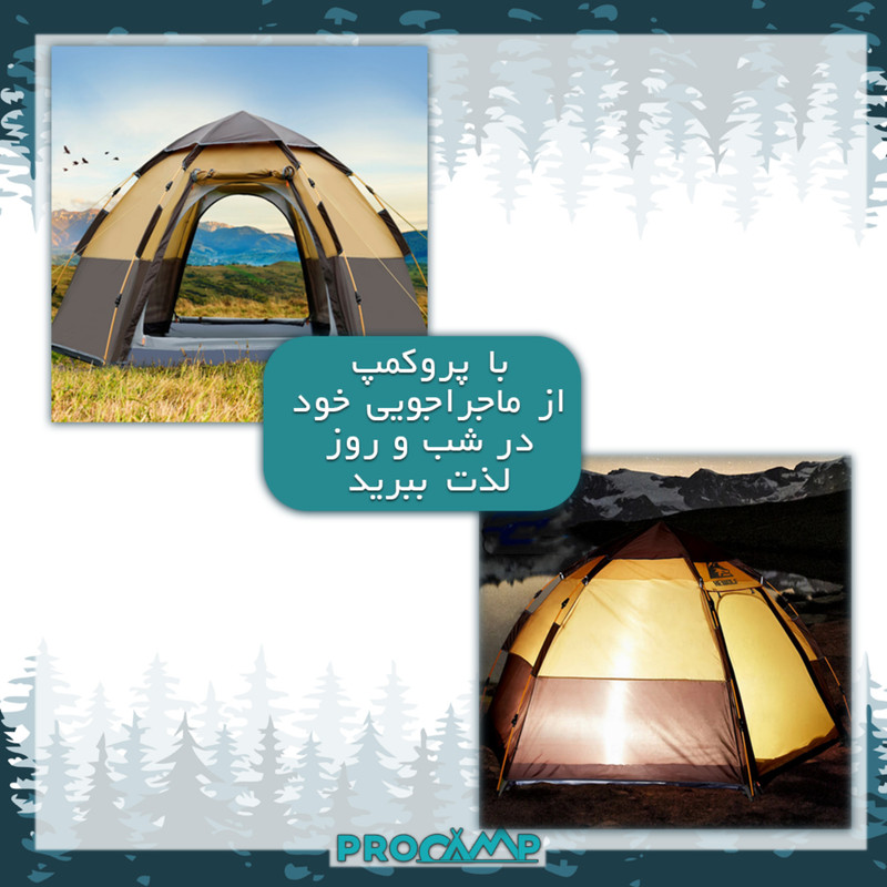چادر کمپینگ 8 نفره پروکمپ مدل 6-8206