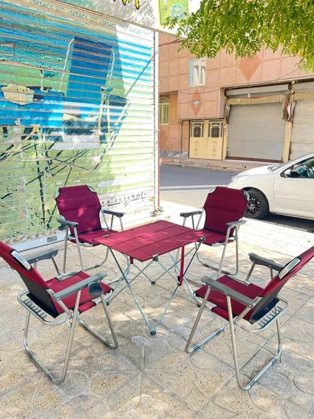 صندلی و میز مسافرتی تاشو(ست چهارنفره) مشخصات محصول