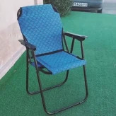 پک صندلی تاشو 9 فنره مسافرتی درجه یک و میز تاشو مسافرتی ست در 5 رنگ و طرح (2صندلی مسافرتی تاشو و 1 میز)