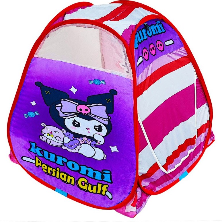 چادر بازی کودک مدل کرومی KDK-Kuromi-01 سایز ۱۳۰×۱۳۰