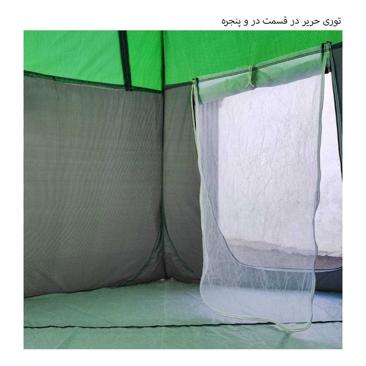 چادر مسافرتی شش ضلعی ۱۸نفره مدل ALFA Ch29 کپی کپی - سرمه ای
