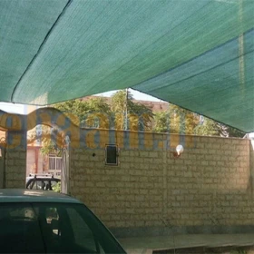 شید سایبان ۸۰ درصد سایز ۴ در ۳ با دوخت و حلقه