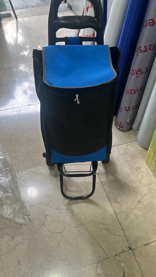 چرخ خرید یا سبد خرید چرخ دار ایرانی دو رنگ