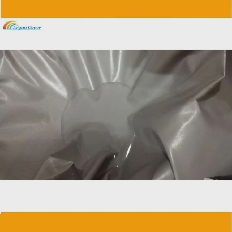 پارچه برزنت کانتینری یک رو درجه یک ضد آب رنگ طوسی روشن وزن بالا چادر طبیعت